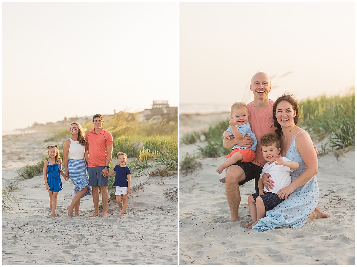 Dobek Family photos on the beach taken by Janice Jones Photography